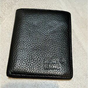 MONTBLANC Black Leather Pebbled Grain Wallet